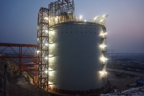 50000M3 Flat Bottom Storage Tank 0.8 Mpa Large LNG Tank