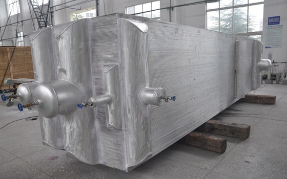 Heat Transfer Aluminum Tube Plate Fin Heat Exchanger 110 Bar