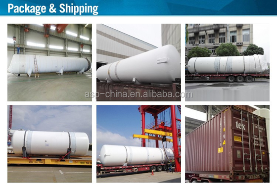 ISO9001 High Pressure Cryogenic Liquid Oxygen Storage Tanks 3500 Liters