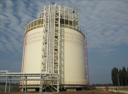 Vertical Horizontal Full Containment LNG Flat Bottom Storage Tank 1.75Mpa